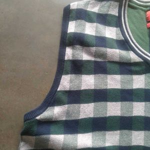 Checked Sweater Vest by Buffalo David Bitton