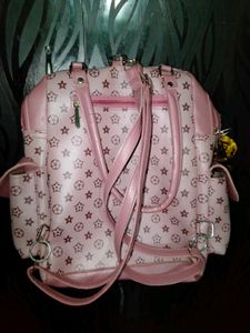 Chic Pink Monogram Shoulder Bag