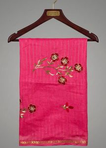 Beautiful Pink Embroidered Saree