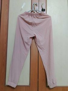 Chic Pink Paperbag Waist Pants