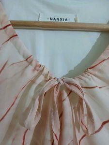 Flowy Maxi Dress with Tie Detail by Chin studio