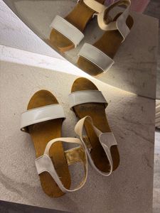 classy cream sandles