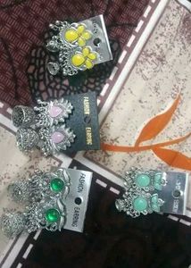 Fashion Earrings - Set of 4 Pairs
