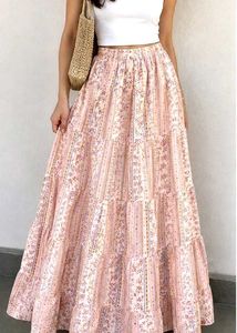 Boho Tiered Maxi Skirt
