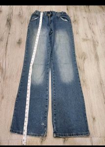 Aesthetic Pinteresty Mid-rise Blue Denim Jeans