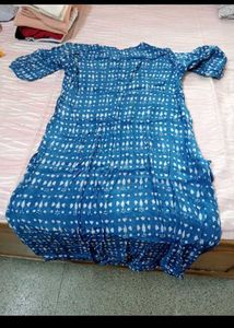 Blue Printed Kurta