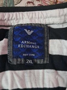 ARMANI Exchange New York Striped Polo Shirt