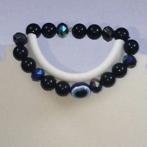 Braslate Acrylic shinning Pearl's Navy blue black