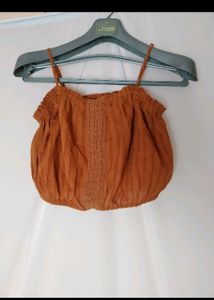 Brown Crop Top