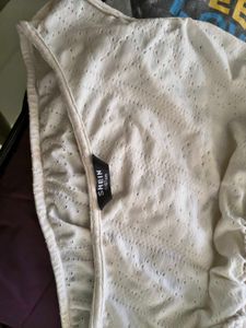 Chic White Eyelet Dress