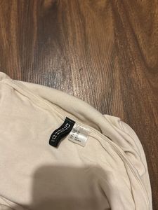 Women's Beige One-Shoulder Top