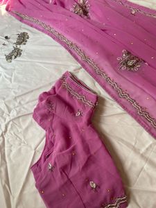 Zari work saree