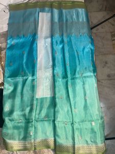 Beautiful Blue Art Silk Saree
