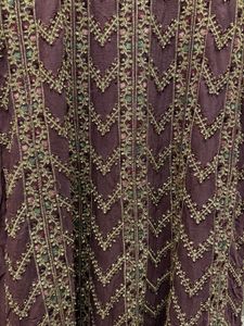 Embroidered Purple short anarkali kurta