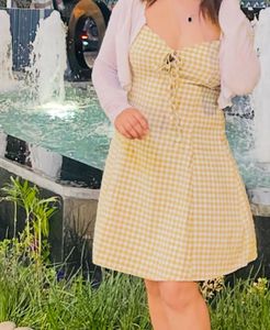 Yellow Gingham Dress