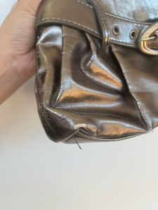 Chic Metallic Silver Shoulder Bag