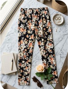 Floral Print Tights