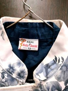 Floral Print Asymmetrical Waistcoat