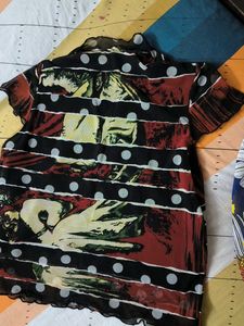 Unique Graphic Print Top
