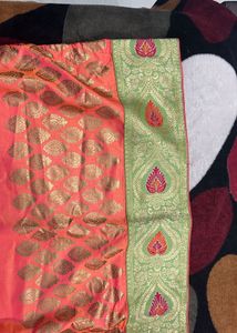 New Banarsi Silk 2 Pcs Kurti Pant Set