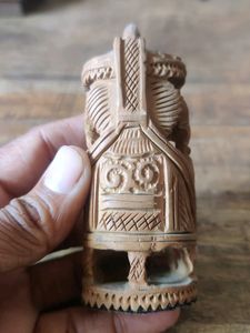 Lord Ganesh Wooden Idol For Pooja/Gift/Decor