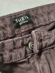 Shein Full Length Button Closure Clean Wash Jeans