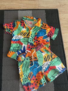 BabyhugVibrant Print Shirt & Shorts Set2-3 YR