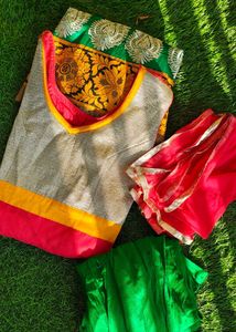 Elegant Anarkali dress With Bottom &amp; Dupatta