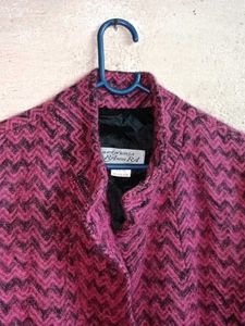 Chic Chevron Patterned Jacket