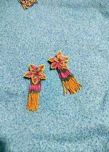 Combo of 3: Boho Beaded Tassel Earrings Set