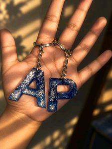 customized Initial Name letter Keychain