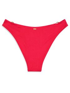 Red Bikini Bottom with Gold Rings