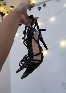 🖤 Elegant Black Strappy Heels for Sale 🖤