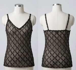 Brown Lace Camisole Top