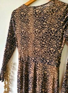Elegant Patterned Maxi Dress