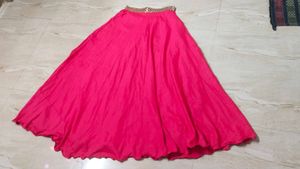 Elegant Pink Ethnic Skirt