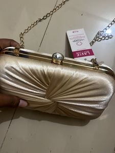 Elegant Gold Clutch Bag