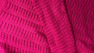Magenta Textured Knit Sweater