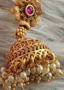 Pretty Gold Plated Jhumkas