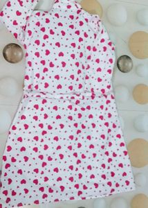 Cute Heart Print co-ord set