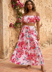 Floral Off-Shoulder Co-ord Set