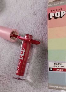Sugar POP liquid Lipstick matte brick 💋