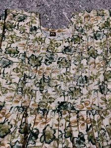 Elegant Floral Print Nyra Cut Kurta Set