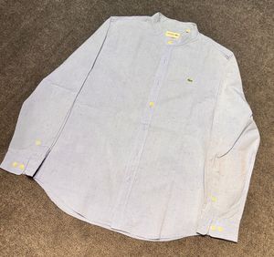 : 🐊 RARE LACOSTE CHINESE COLLAR SPECKLED SHIRT🐊