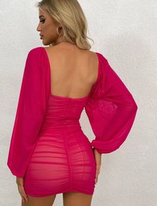 URBANIC Sheer Bodycon Dress