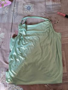 Mint Green Ruched Tank Top