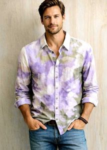 Floral Print Button-Down Shirt size-38
