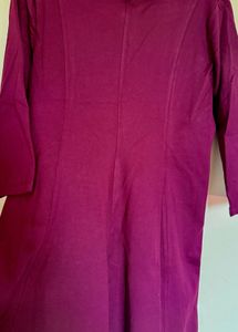 Women's Burgundy A-Line Dress
