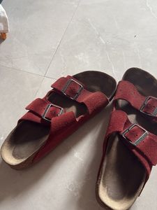 Authentic Suede Birkenstock slippers