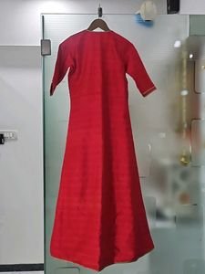 Red Ethnic Jacket with Gold Border